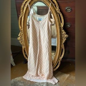 Ballet pink and white/ivory UNIF maxi dress